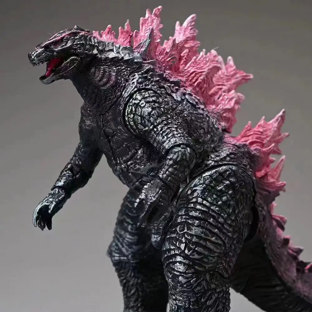 NECA Figure Godzilla King of the Monsters Godzilla Evolved Ver Pink Action Figure Model Toys Joint Movable Doll Gifts