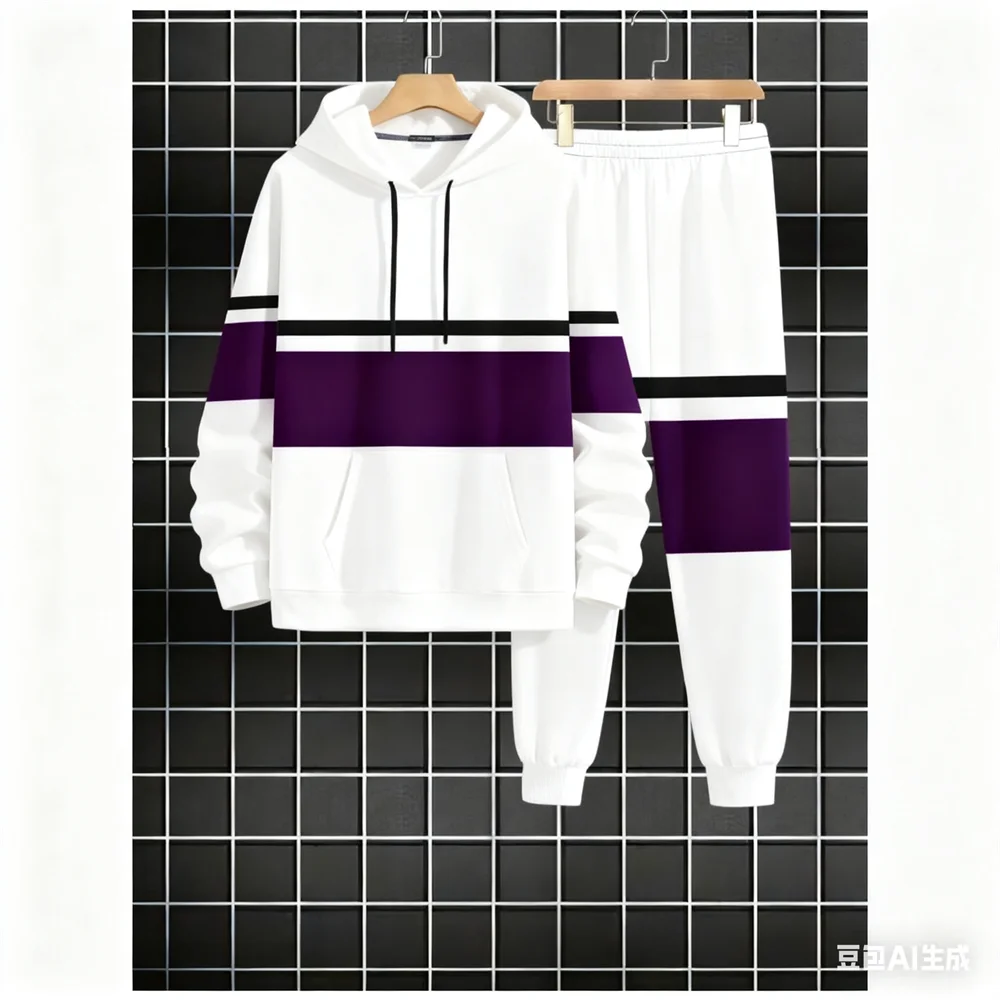 

Мужской свитшот с капюшоном, осенний комплект с 3D полосками и принтом, мужской и женский комплект с капюшоном, мужская одежда, зимний спортивный комплект для отдыха