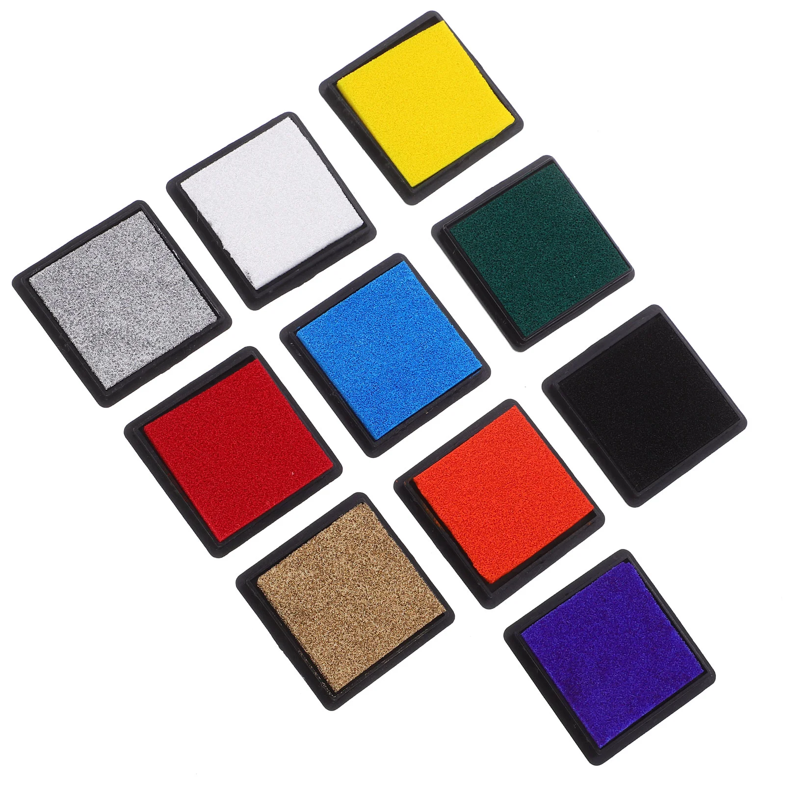 10 Pcs Ink Children's Handbook Seal Pad Stamp DIY Palm Painting Pads for Rubber Stamps Men Women