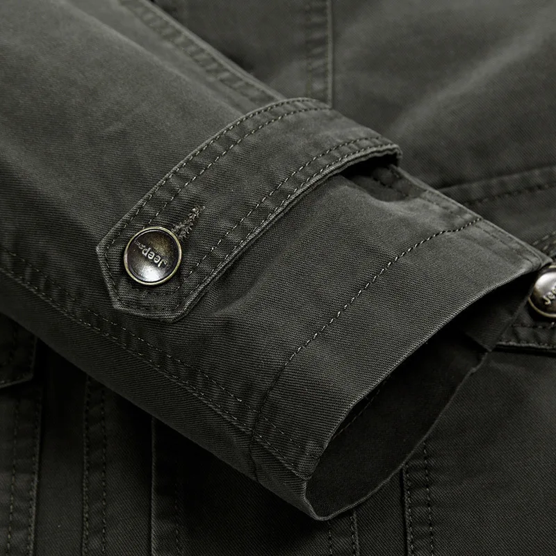 2024 MenCasual Cotton Self-Defense Suit Stab-Proof Flexible Light Weight Fbi Police Military Tactical Safety Mid Length Jacket