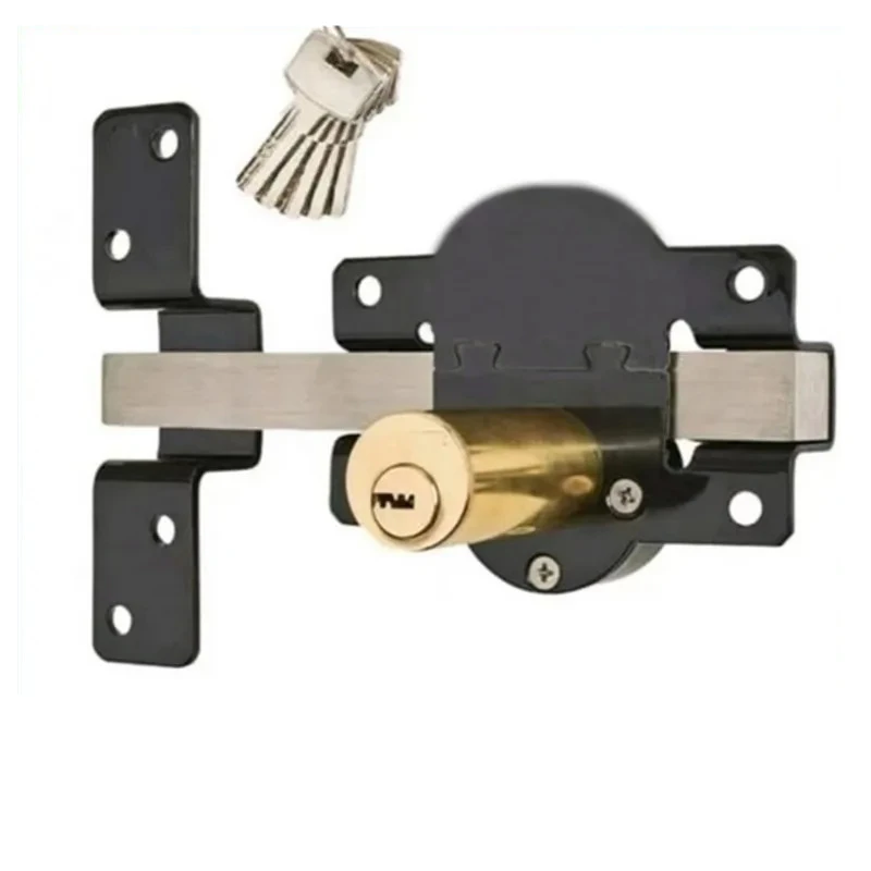 for Spring Lock Garden Fence U-Lock Iron Door Lock Square Bar Sliding Door Wooden Door Latch Bar