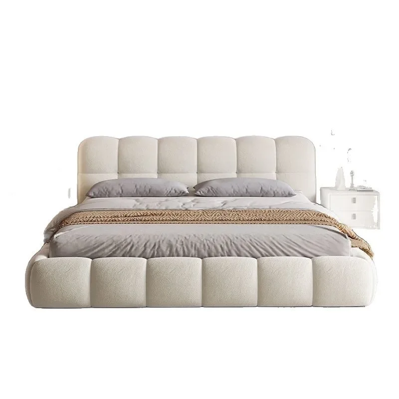 

Technology cloth puff bed double. M master bedroom queen bed modern simple family bed. M cloth bed