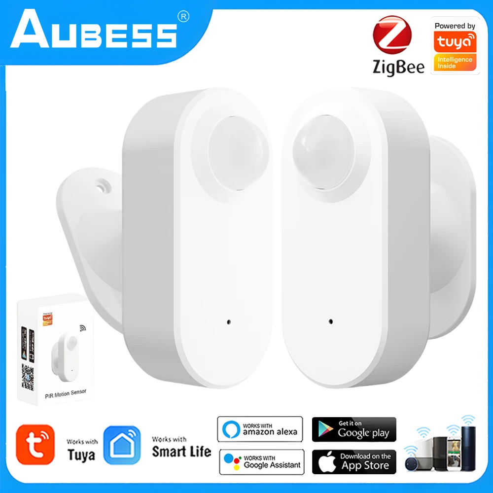 Tuya Zigbee Human Presence Detector Smart PIR Motion Detection Sensor Wireless Wave Motion Sensor Support Alexa Google Assistant