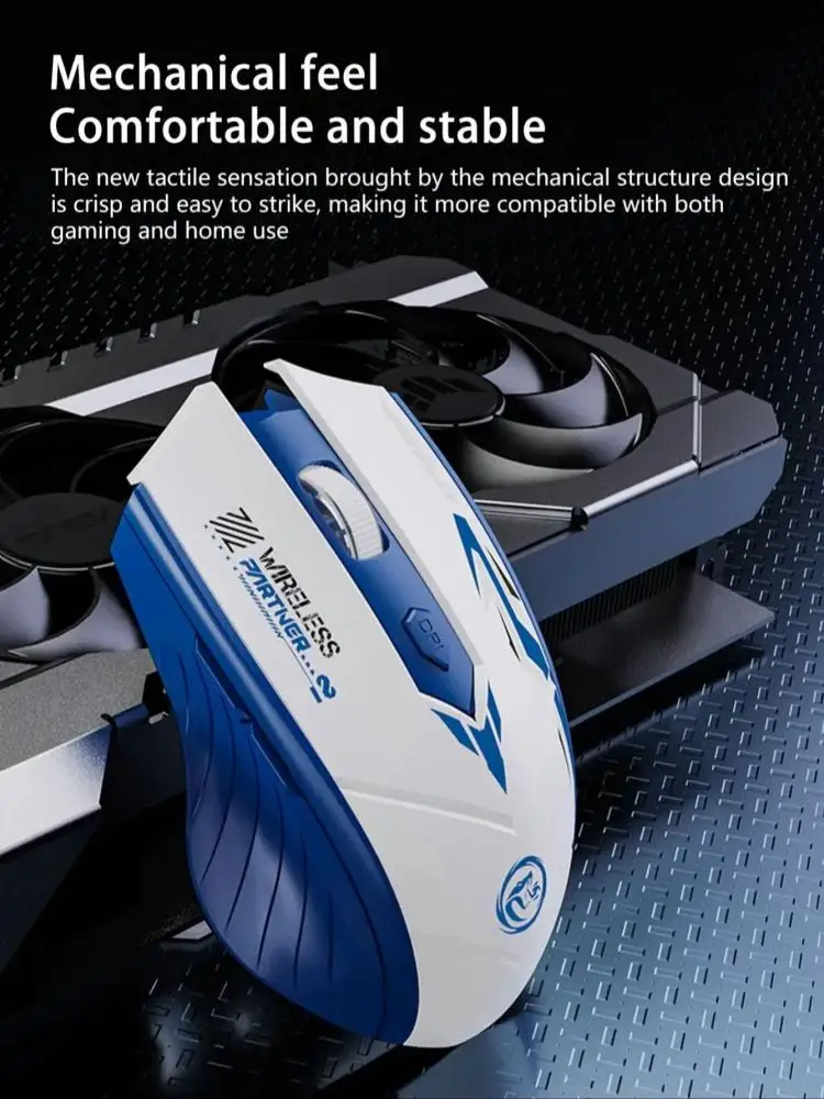 Bluetooth Maus 2,4G USB Dual Modus Gaming Computer Wiederaufladbare Drahtlose Maus E-Sport 1600DPI PC Gamer Maus für Computer