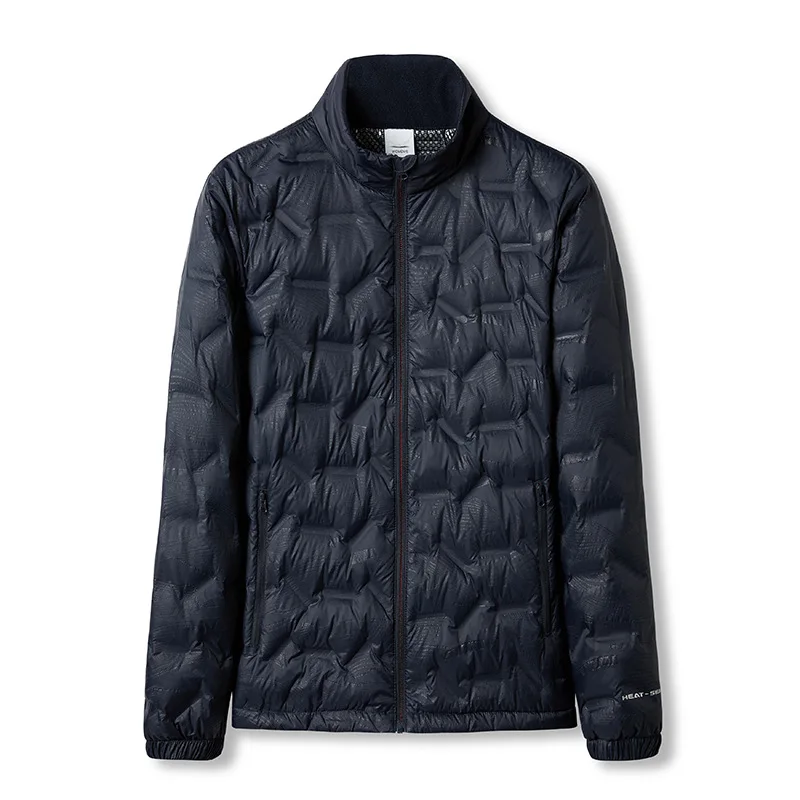 Chaqueta de invierno para hombre y mujer, ropa deportiva de senderismo, abrigo de plumón de pato gris 80%, cálido, a prueba de viento, para acampada