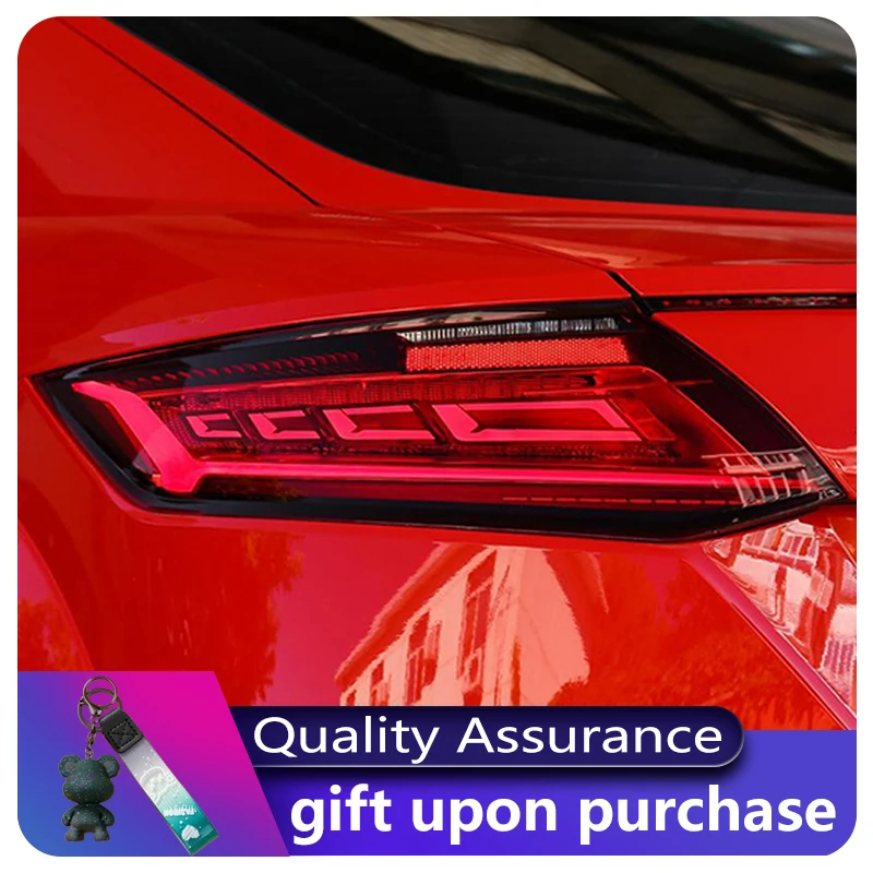 

2 PCS Auto Lights For Audi TT 2015-2019 Tail Lamp Modified DRL Taillight Reverse LED Horse Race Tool Assembly Car Accessories