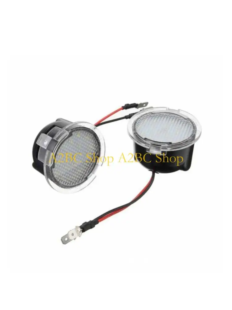 A2BC 2Pcs Car Led Under Side Rearview Mirror Puddle Light for Edge for Fusion Fl