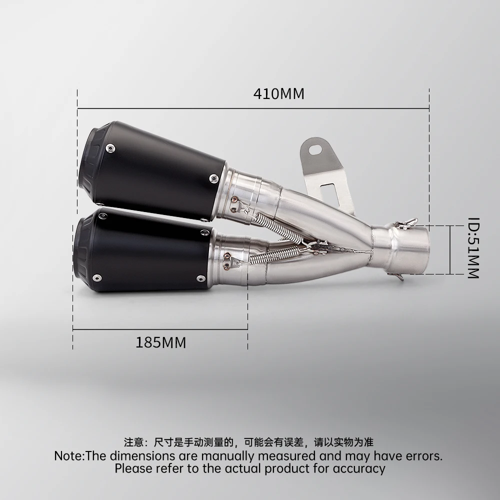 51mm Motorcycle Exhaust Muffler for R25 R3 R6 NC700 CBR500 Z400 Z750 C14 - Removable DB Killer - Image 5