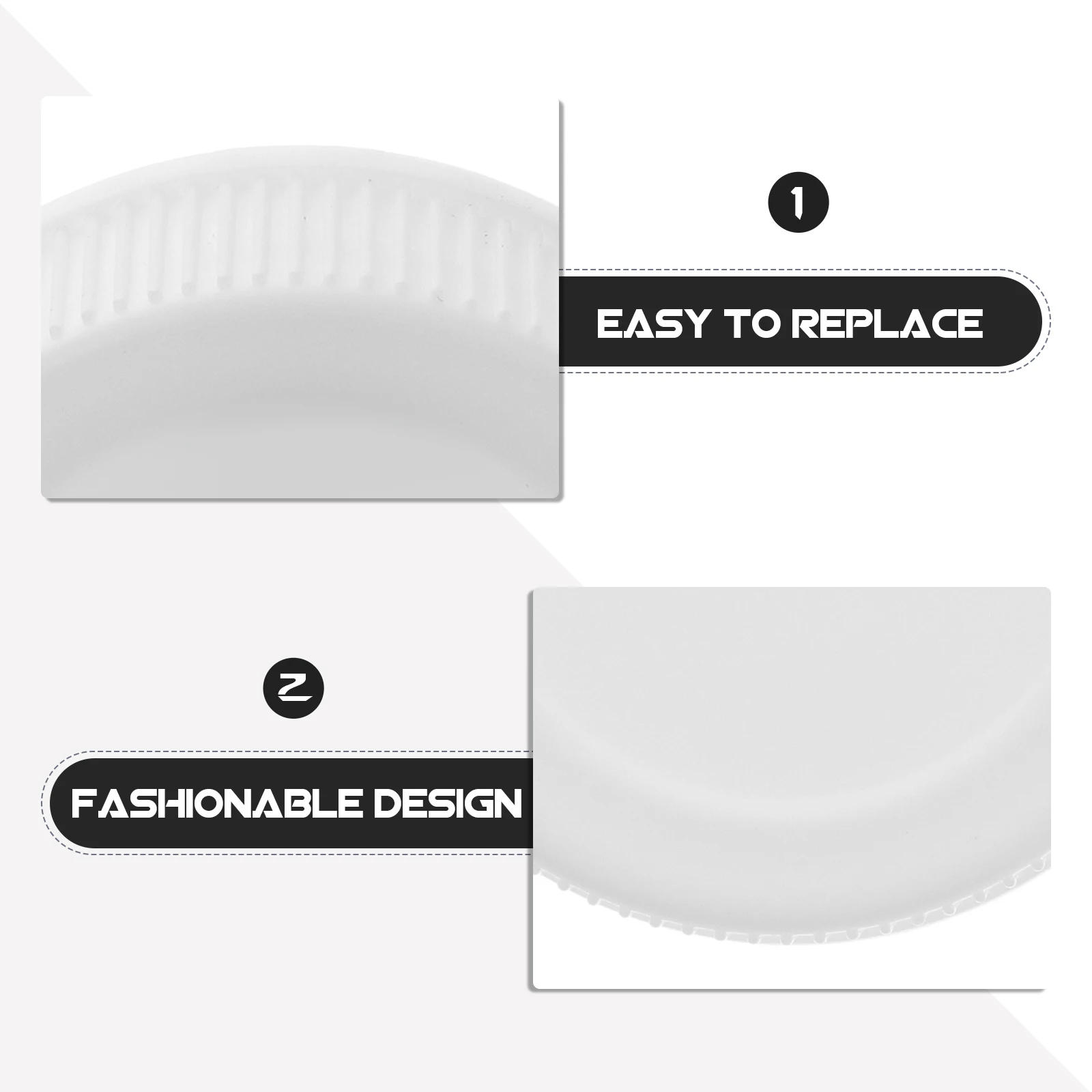 

Cup Lid Replaceable Water Bottle Caps Leakproof Plastic Convenient Sports Lids