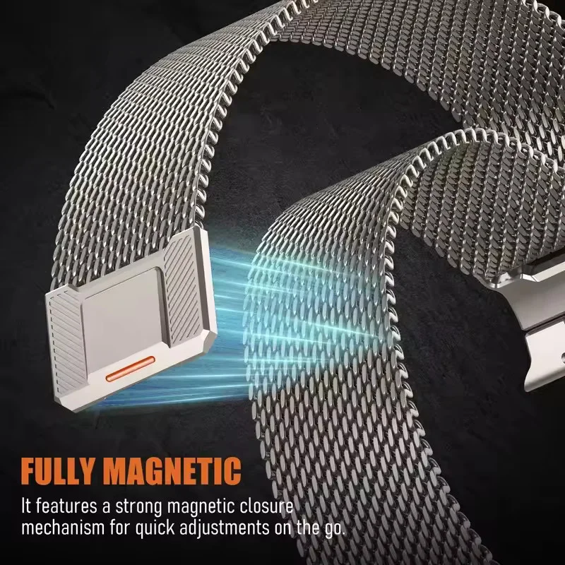 Milanese lus voor Apple Watch Ultra 2 band 49 mm 44 mm 45 mm 46 mm 42 mm 38 mm metalen armband Iwatch serie 11 10 9 8 7 6 5 Se 3 band