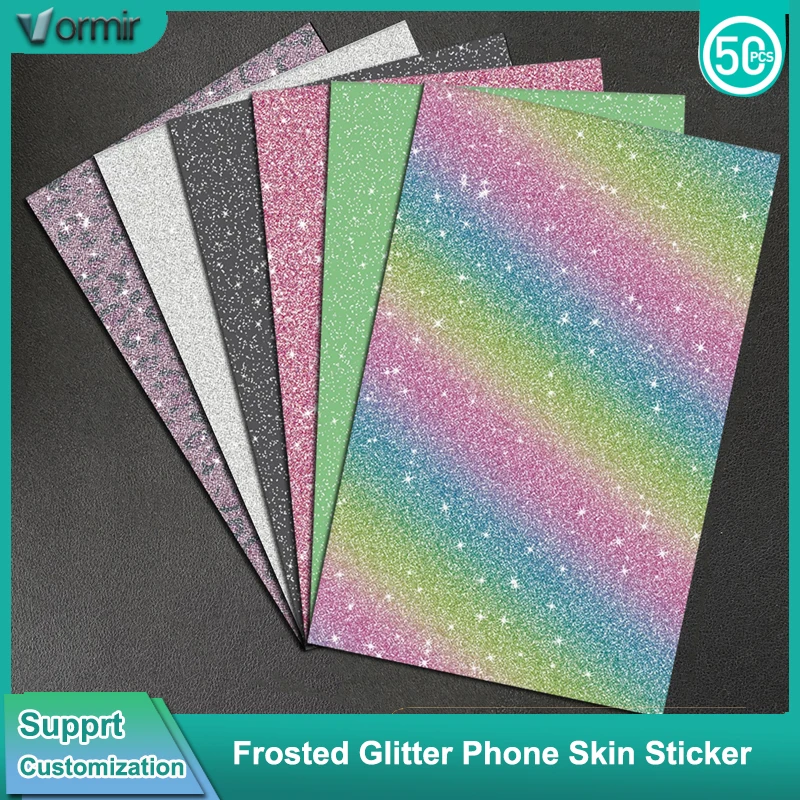

VORMIR 190*120mm Diamond Glitter Phone Back Skin Stickers for Plotter Cutter Color Changing Decoration Protective Films Micas