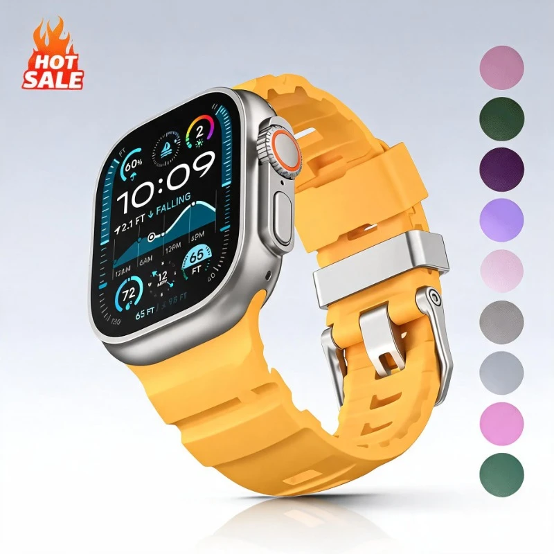 Trail Silikonarmband für Apple Watch Ultra 3 2 49mm Armband 46mm 45mm 44mm …