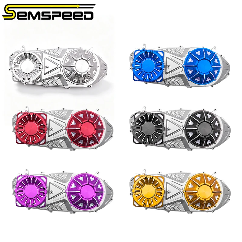 SEMSPEED CNC Aluminum CVT Transmission Box Cover For Yamaha XMAX 250 300 2017-2026 2025 2023 2024 Motorcycle Accessories