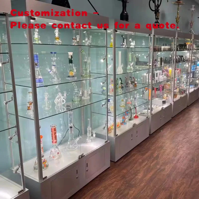 custom.KEWAY Custom Full Glass Display Cabinet Retail Store