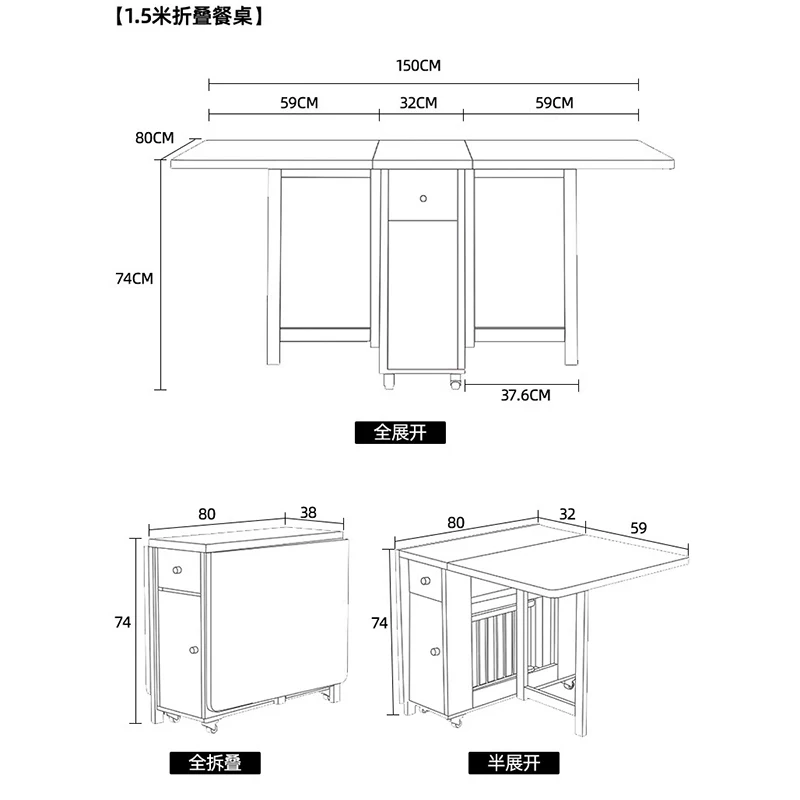 Style Dining Table Set 4 Chairs Minimalist Space Savers Luxury Modern Dining Table Nordic Table À Manger Kitchen Furniture
