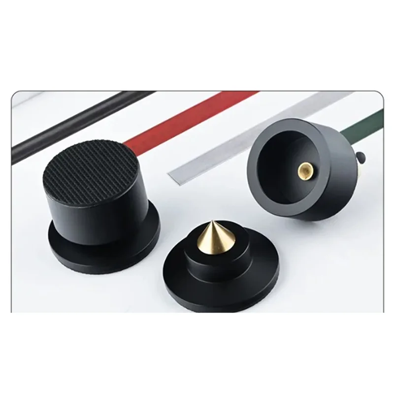 AT29-12X Shock Spike Spring Damping Pad HIFI Stand Feet Speaker Spike Foot Pad KTV Stage Speakers Aluminium Isolation Black