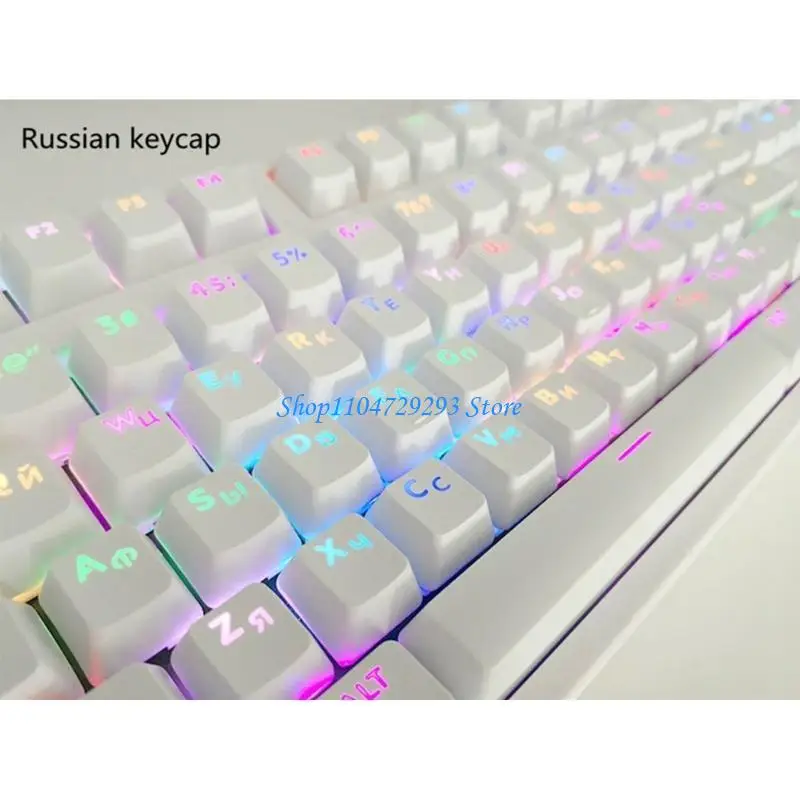 DIY Gaming Keyboard Russian Korean Keycap ABS LED Backlit Keycap for Cherry MX 