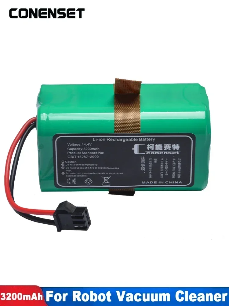 Batería de repuesto de 14,4 V y 3200mAh para piezas de accesorios de Robot aspirador IKOHS Netbot S14 S15