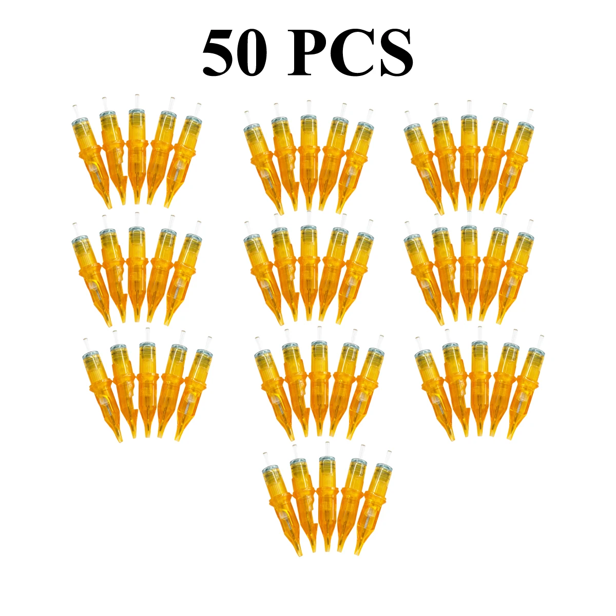 50PCS Tattoo Needle Cartridge RL/RS/RM/M1 For Tattoo Pen Machine Kit Eyebrow