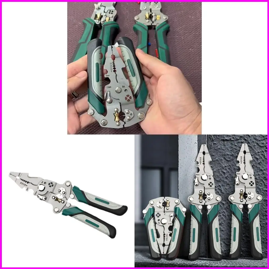 

Electric Stripping Pliers Cutter Tool Efficient Wire Cutting & Stripping for Home Maintenance Smooth Function Switching