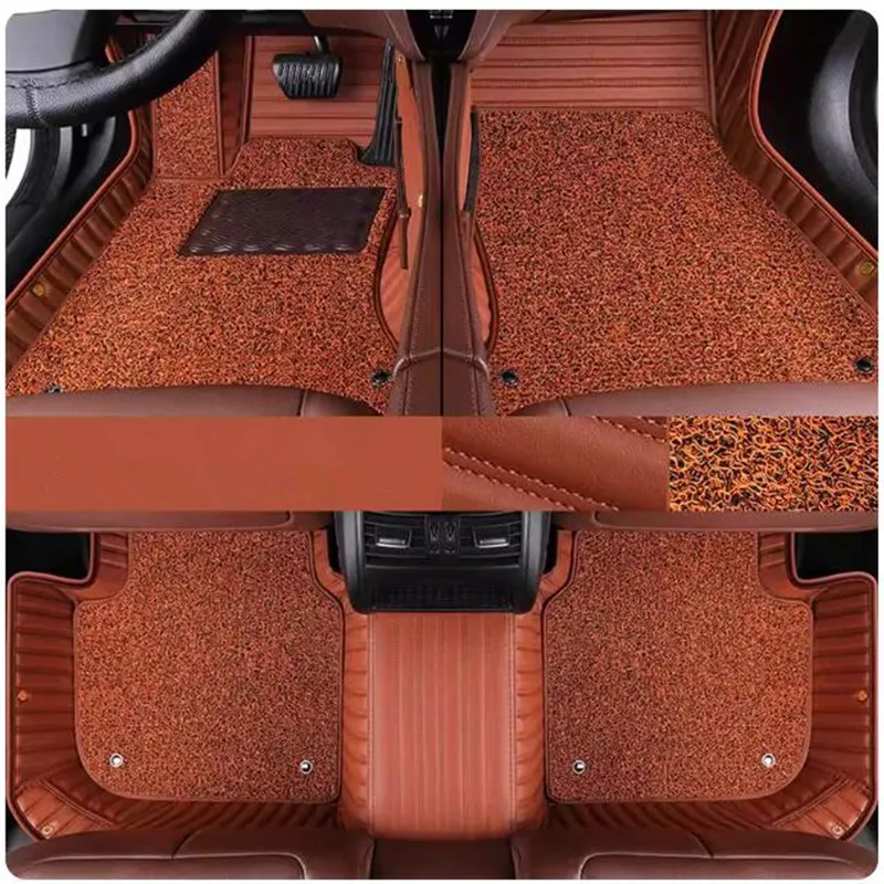 Good quality! Custom special car floor mats for Hyundai Santa fe 5 seats 2025 durable double layers carpets for Santa fe 2024