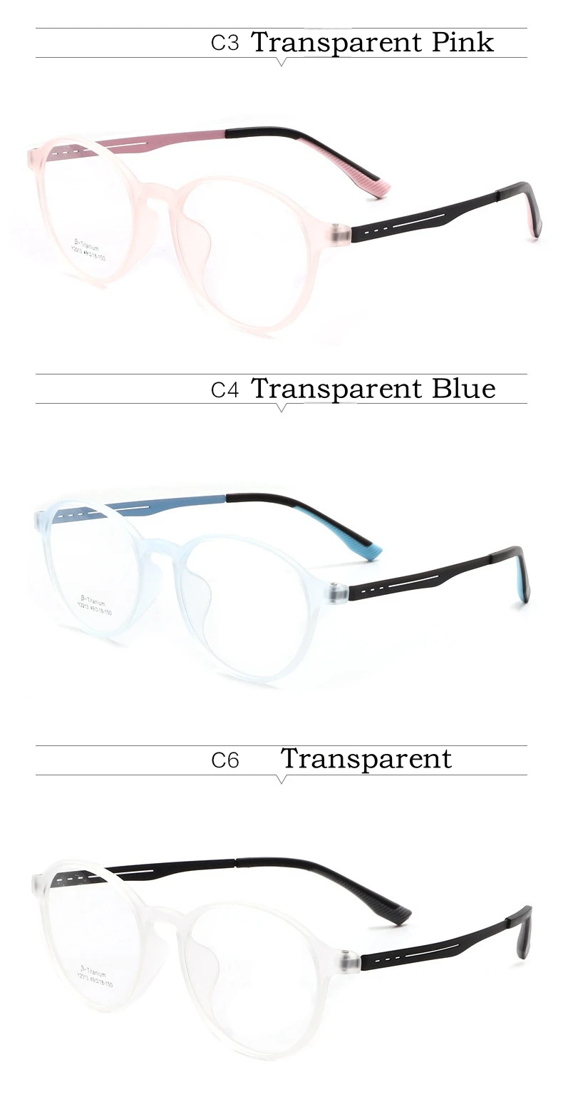YIMARUILI Ultraleichte, bequeme, flexible TR90-Brille, Retro, rund, Titan, optische Brillengestelle für Herren und Damen – Detail 8