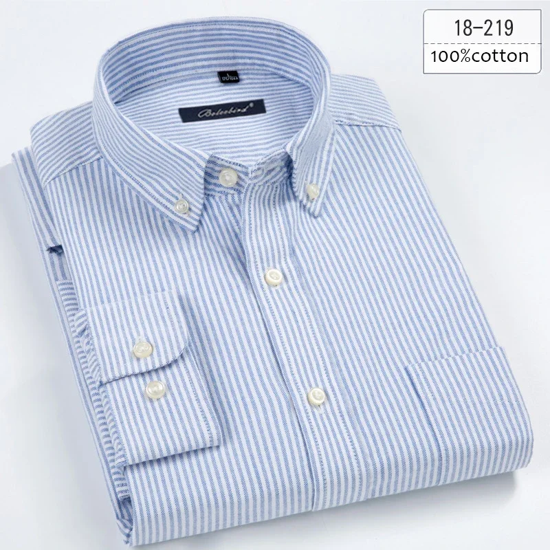 New in shirt plus size 8xL long-sleeve 100%cotton shirts for men slim fit formal plain shirt soft white black office clothes