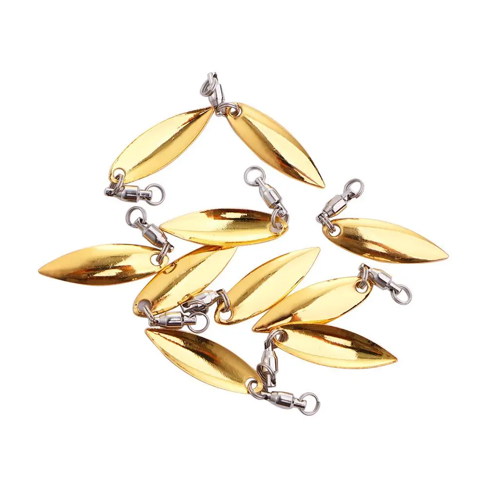 

10Pcs/Set Sheet Noisy Fishing Lure Fishing Tools Lure DIY Tackle Bait Lures Frogs Spoon Metal Lures For Spinner Spoon Lures
