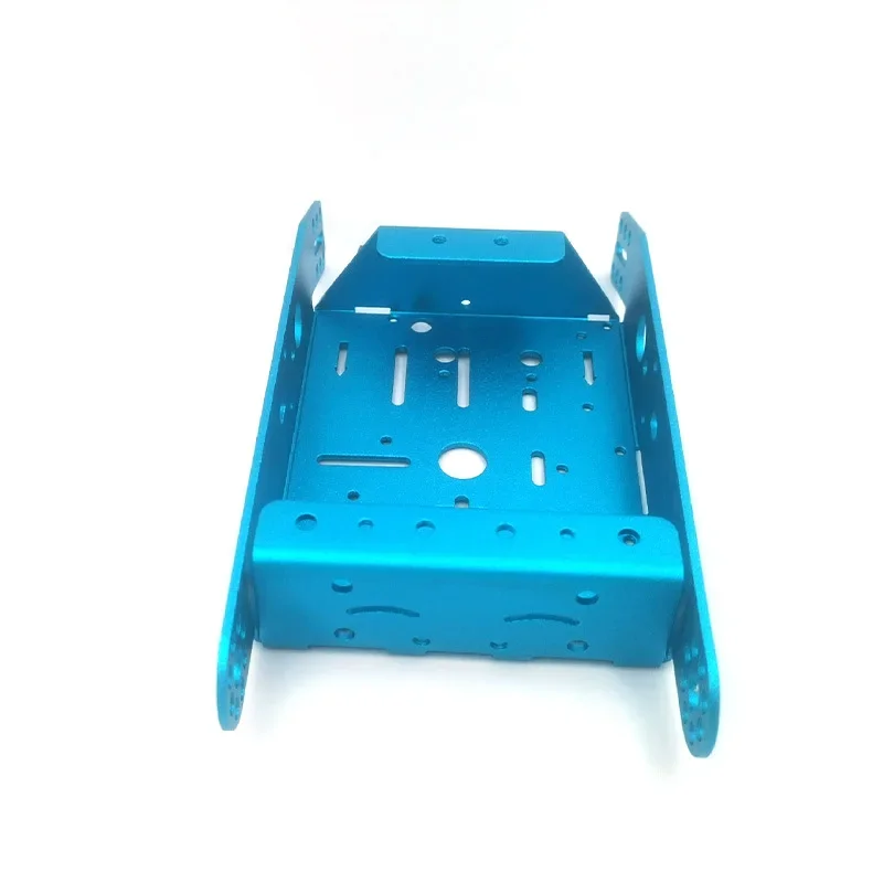 Smart Robot Car Chassis Blue Aluminum Frame Compatible with mBot