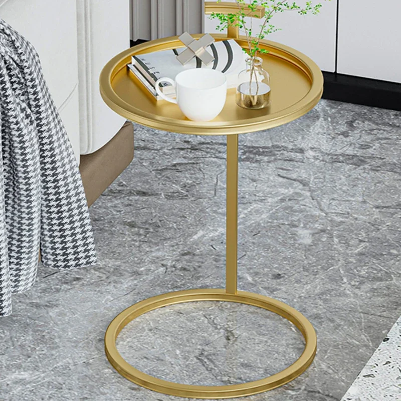 Side table Modern Living room furniture small sofa tables Home luxury simple coffee table Nordic INS iron Round tea Desks