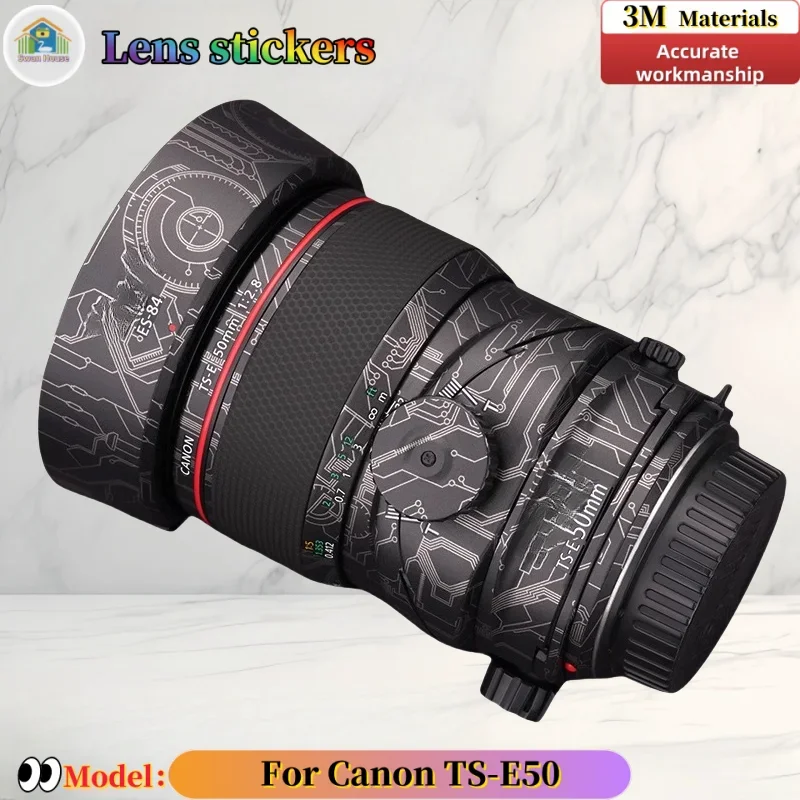 

TSE50 For Canon TS-E50 Camera lens sticker, DIY skin, Precision tailoring wear-resistant protective film