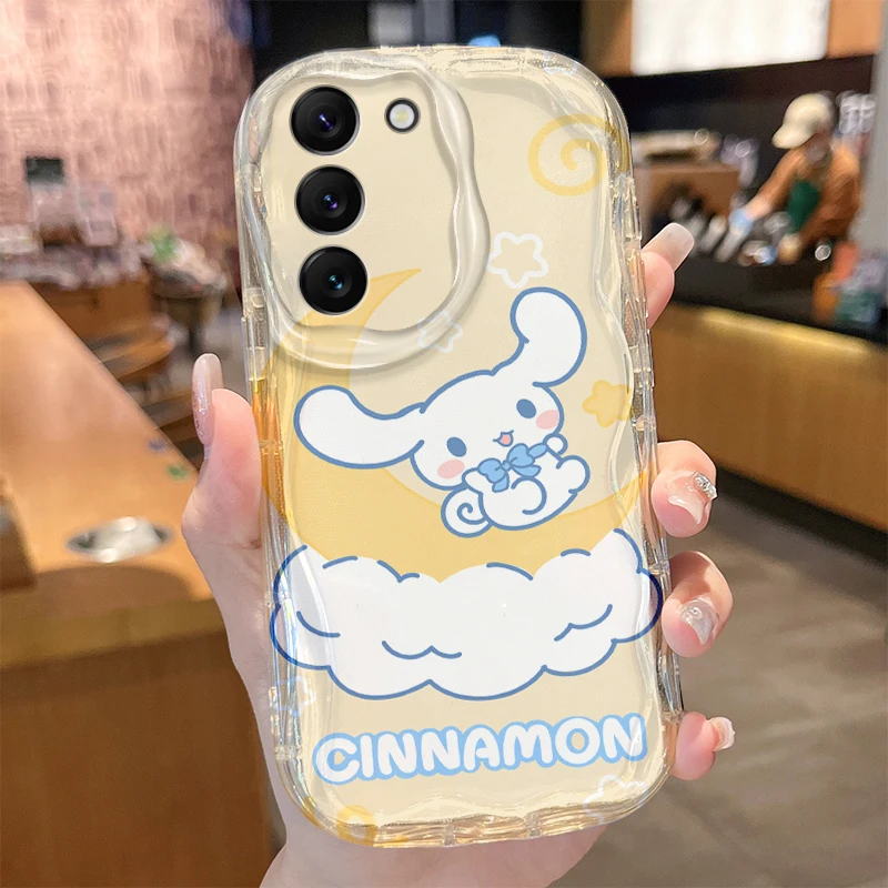 Cinnamoroll Wave Case for Samsung Galaxy S25 S24 S23 S22 S21 Ultra Plus S20 FE A73 A72 A71 A55 A54 5G A53 A52 A51 4G Back Cover - náhled 4