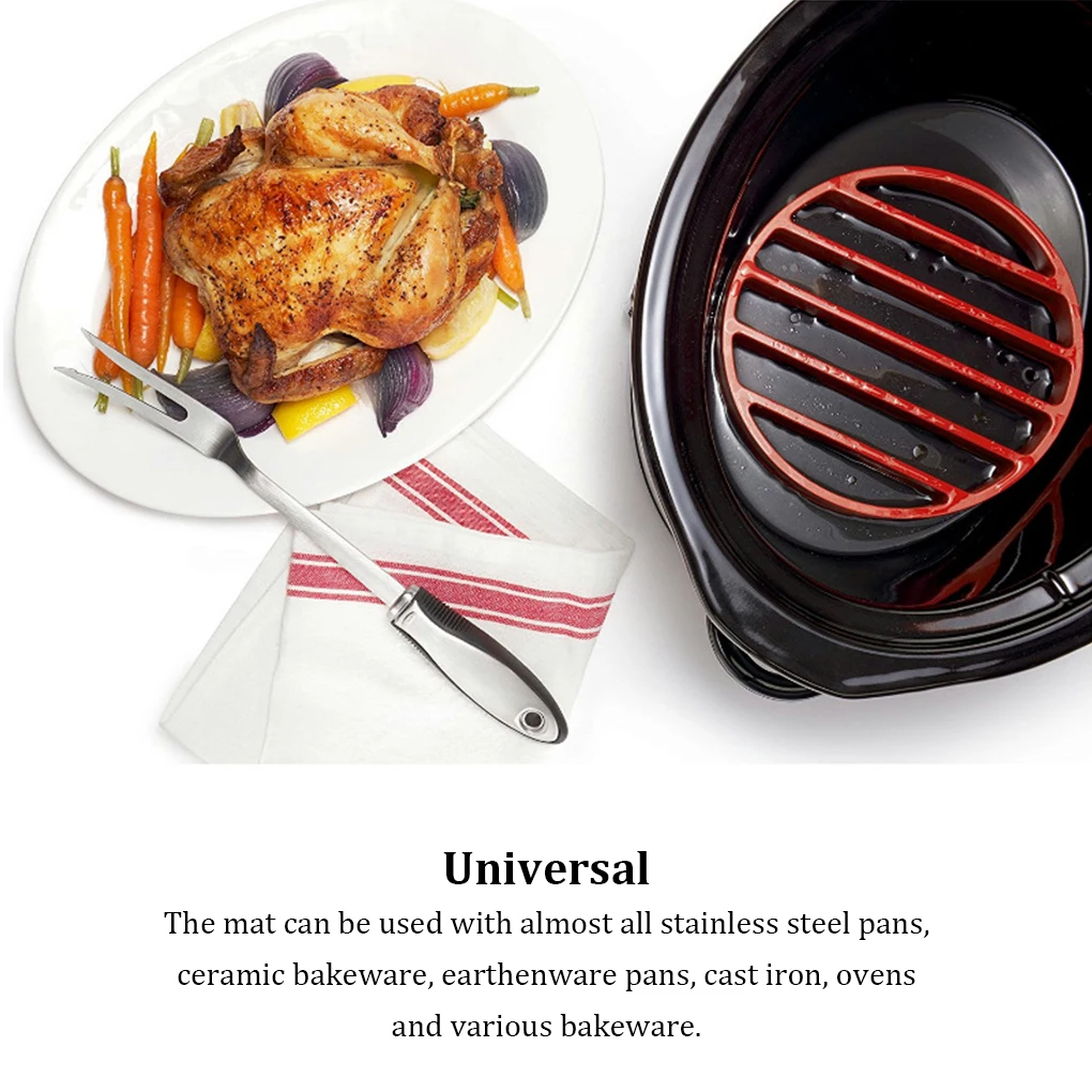 Roast Rack Roasting Stand Cooking Utensils Convenience BBQ Kitchen Gadget Red