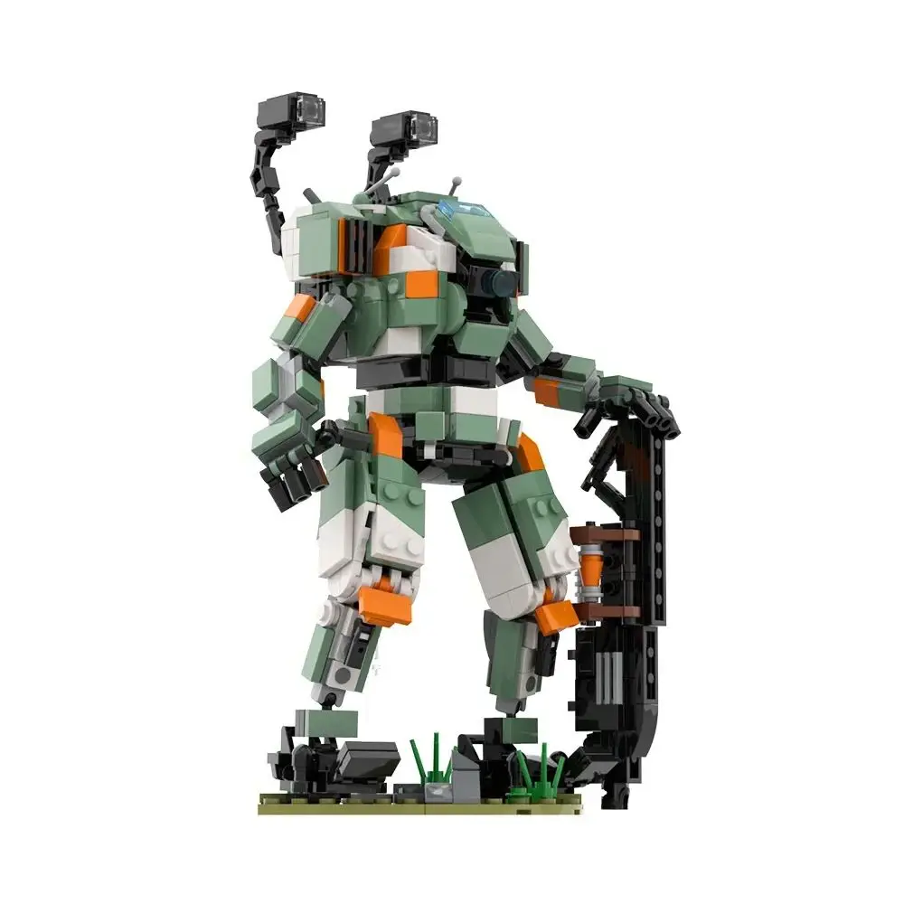 moc人気ゲーム「タイタンフォール2」bt7274タイタンロボットブリック、bt7274タイタンバトルロボット組み立てブロック、大人向けdiyギフト