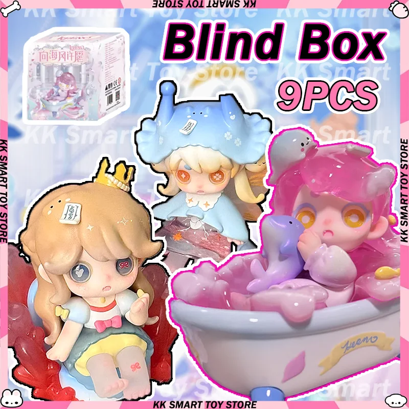 

В наличии Ghost Series Keeno V3 слепая коробка Wish On The Sea Mystery Box Коллекция настольных украшений Симпатичные игрушки-сюрпризы Подарки Игрушки