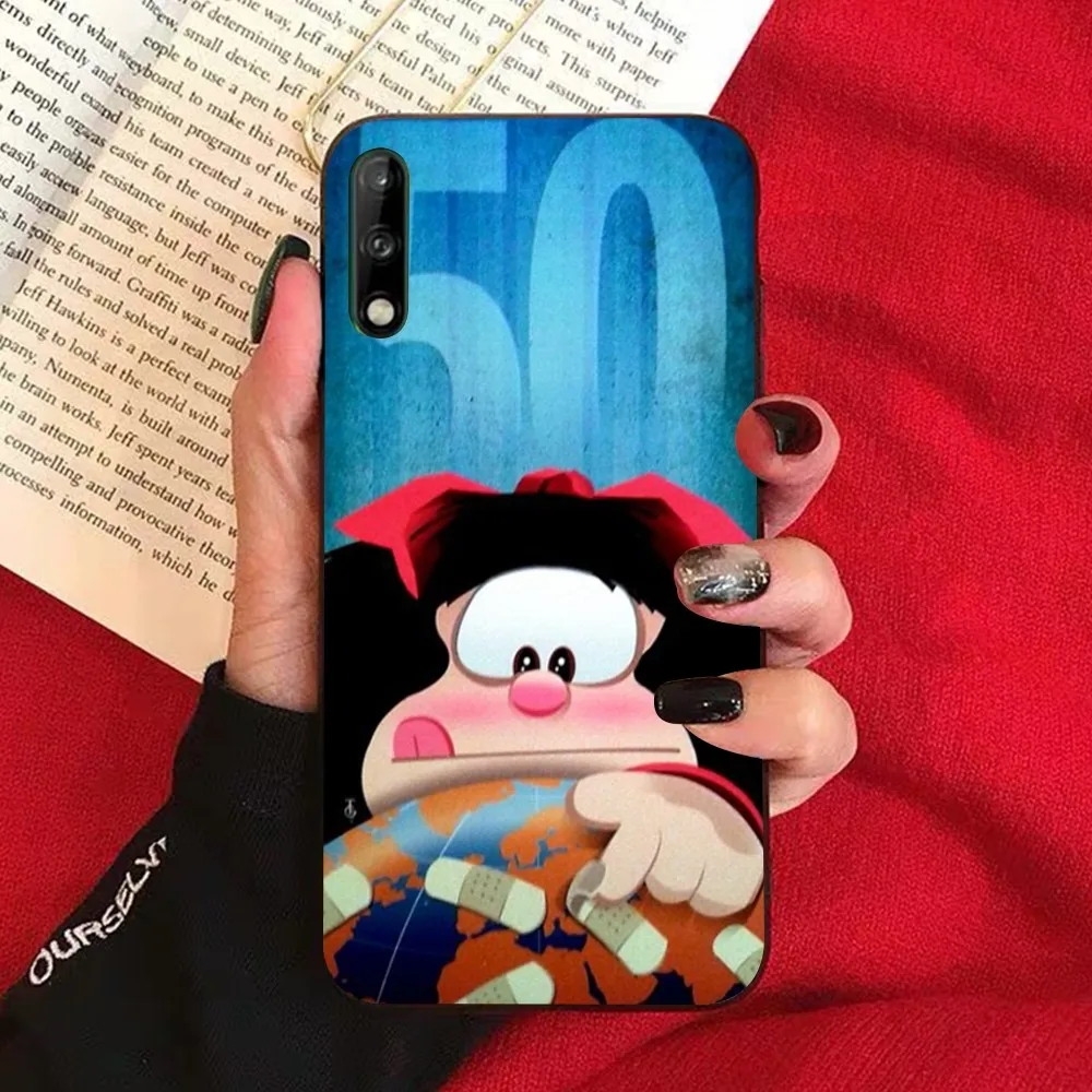 M-Mafalda  Phone Case For Huawei Honor 10 lite 9 20 7A 9X 30 50 60 70 pro plus Soft Silicone Cover