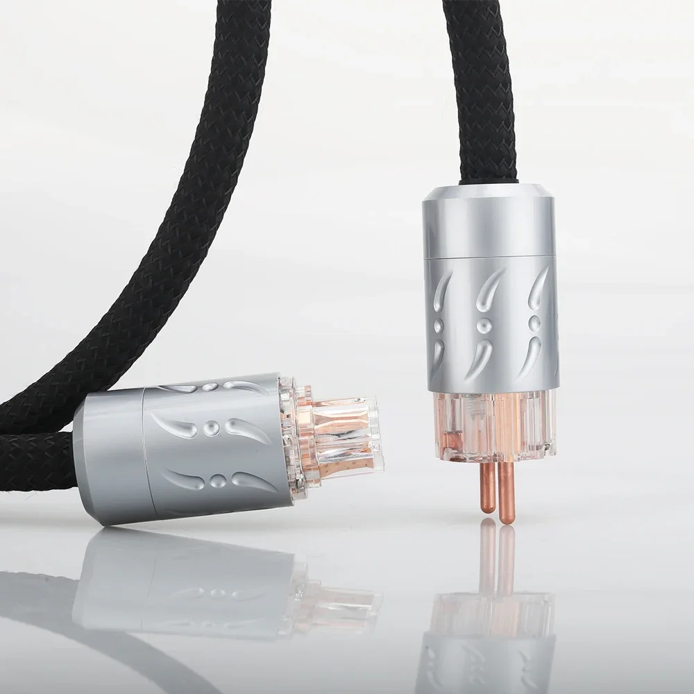 

HIFI Power Cord Cable Viborg ETU-VP1501 Hi-End OFC Copper Schuko Extension Power Cable