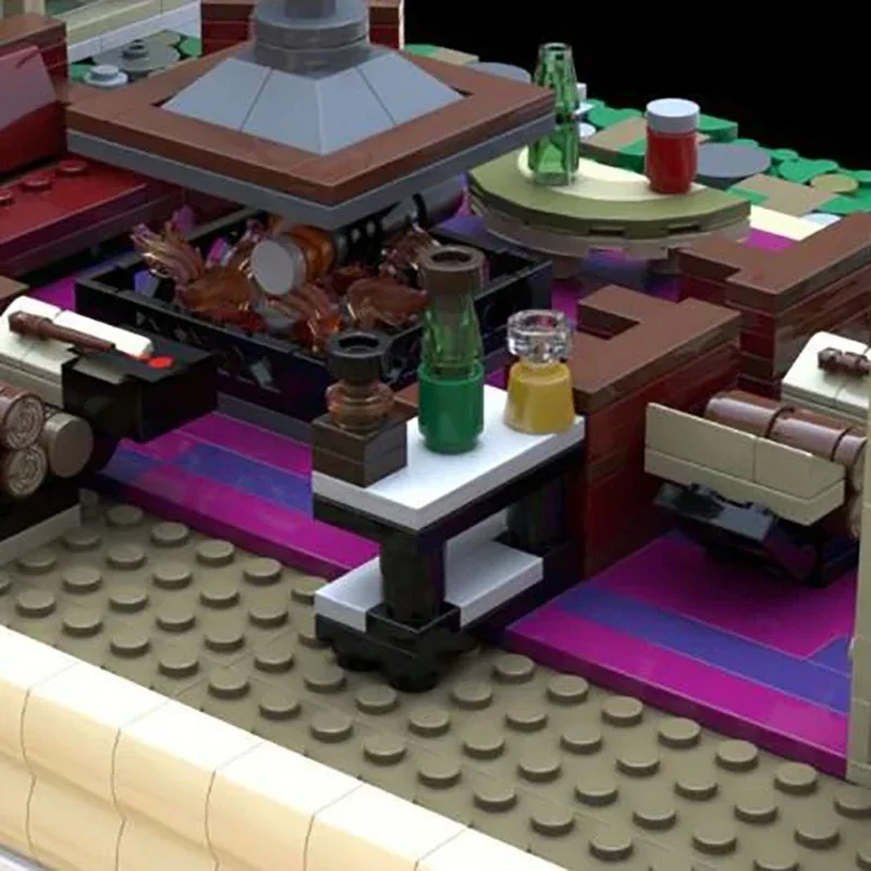 Moc Baustein Wald Kabine Modell Technologie Ziegel DIY Montage Modulare Stadt Street View Spielzeug Für Urlaub Geschenk