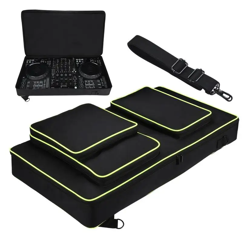 

Turntables Controller Carrying Case Dustproof Organizer Bag Shockproof Hard Case Waterproof Carrying Bag Storage Box For Studio