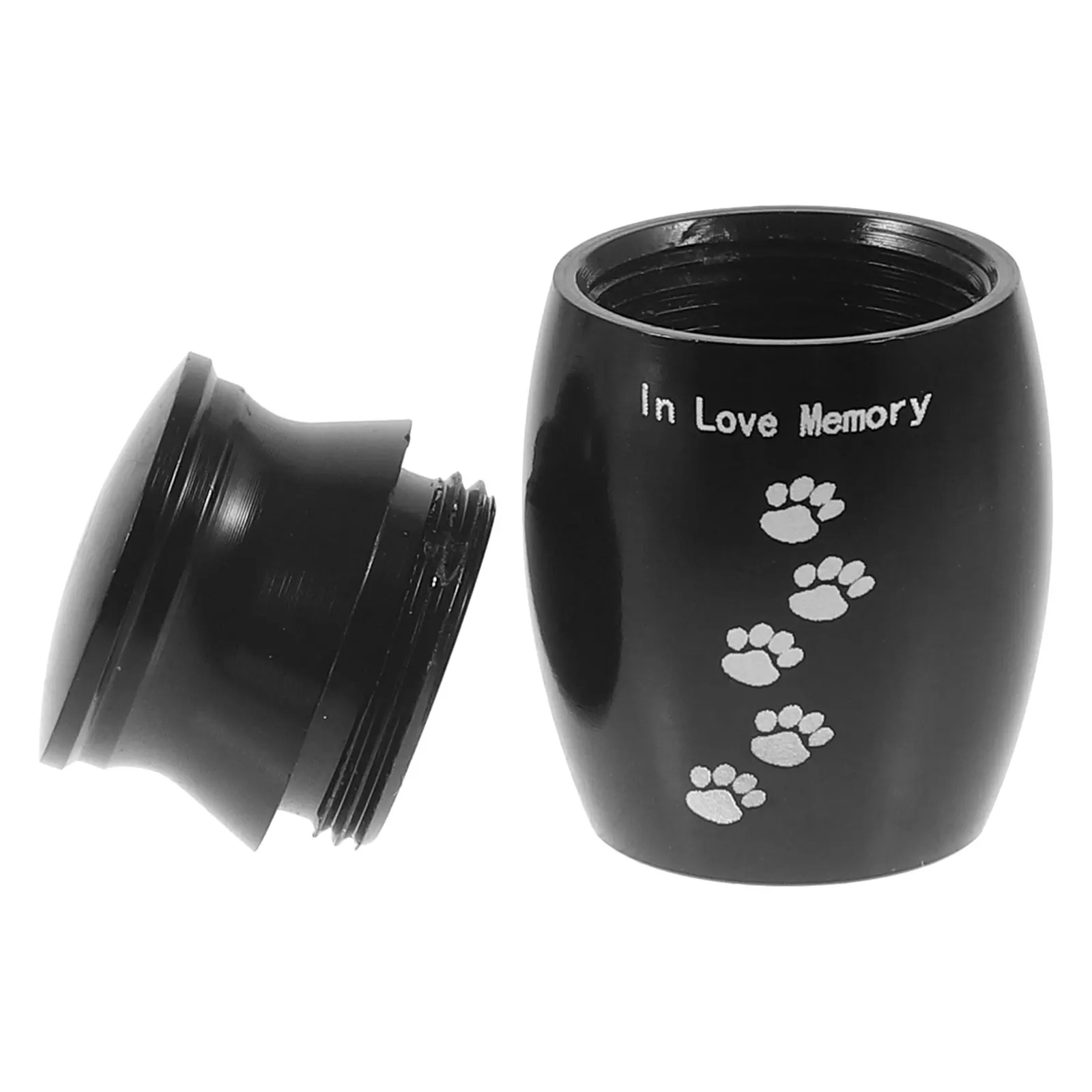 جرة رماد تذكارية القط الكلب الزخرفية الحرق دفن تخزين حاوية معدنية صغيرة للحيوانات الأليفة الميتة رماد الشعر الأسنان جرة تذكار #3