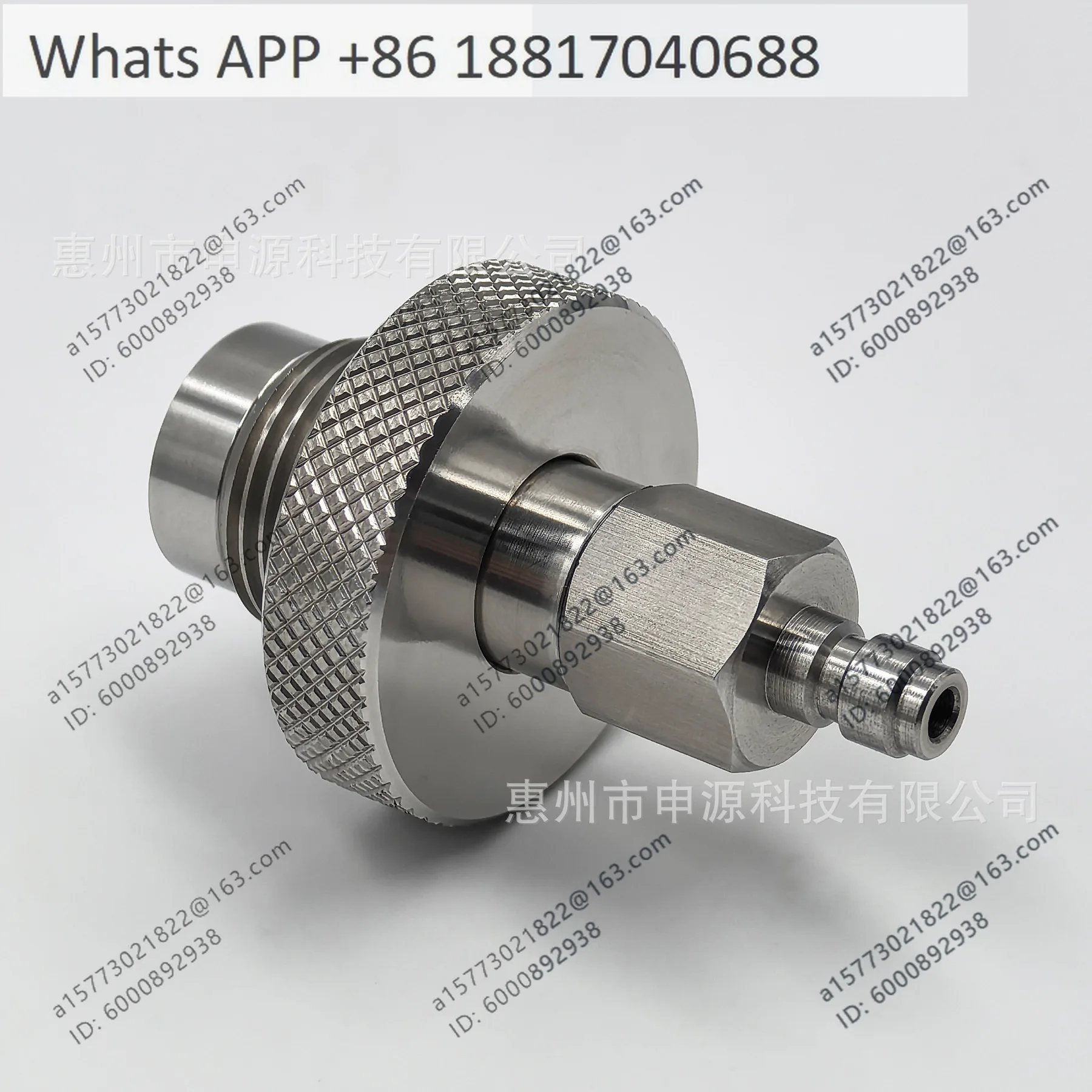 DIN Submersible Inflatable Valve Inflatable Station Pneumatic Inflatable G5/8 with 8mm Quick Coupling, Stainless Steel