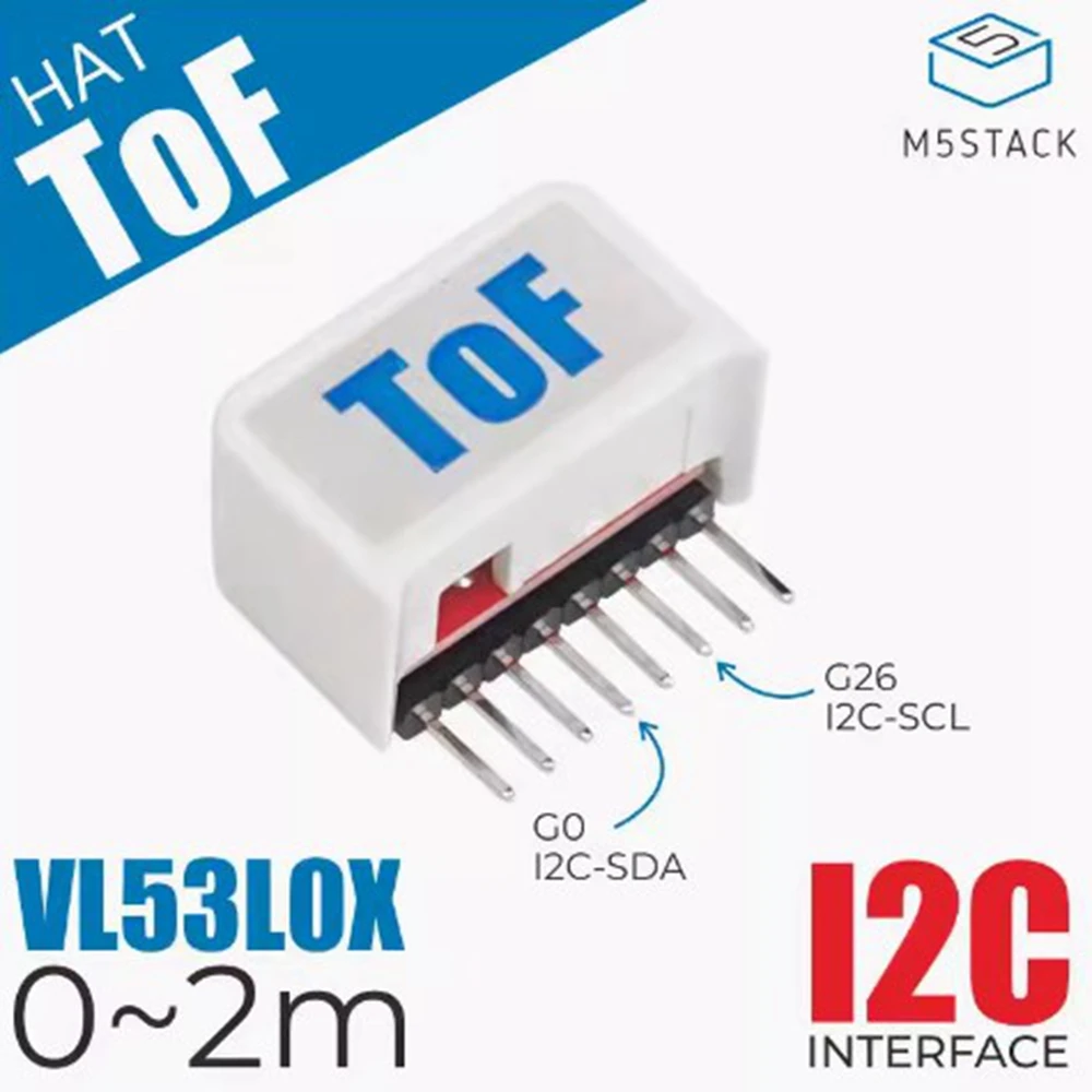 M5Stack Stick C-compatible laser ranging sensor ToF VL53L0X VCSEL emitter