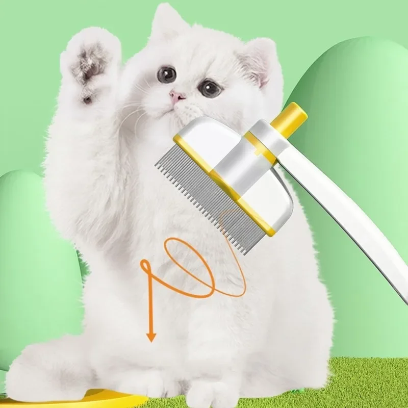 

Dog Comb Adjustable Dog Brush Pet Hair Remover Self-cleaning Cat Brush Massage Dogs Comb Pet Grooming Automatic Dogs Hair Combs