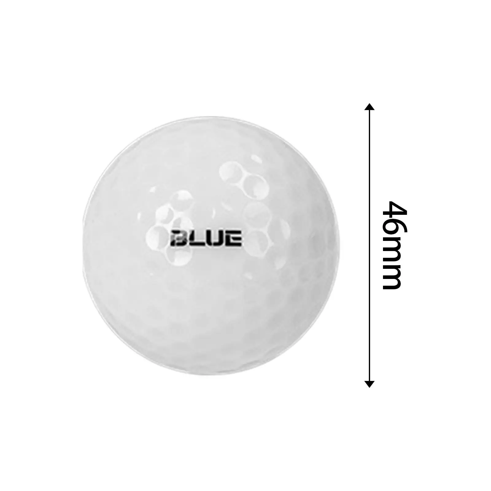 6 peças de bolas de golfe luminosas de longa duração brilhantes 3 cores bolas de golfe brilhantes