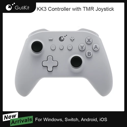 GuliKit-mando inalámbrico KK3 para Nintendo Switch, mando con Bluetooth, Joystick TMR, efecto Hall, Tiggers para Windows, Android e iOS
