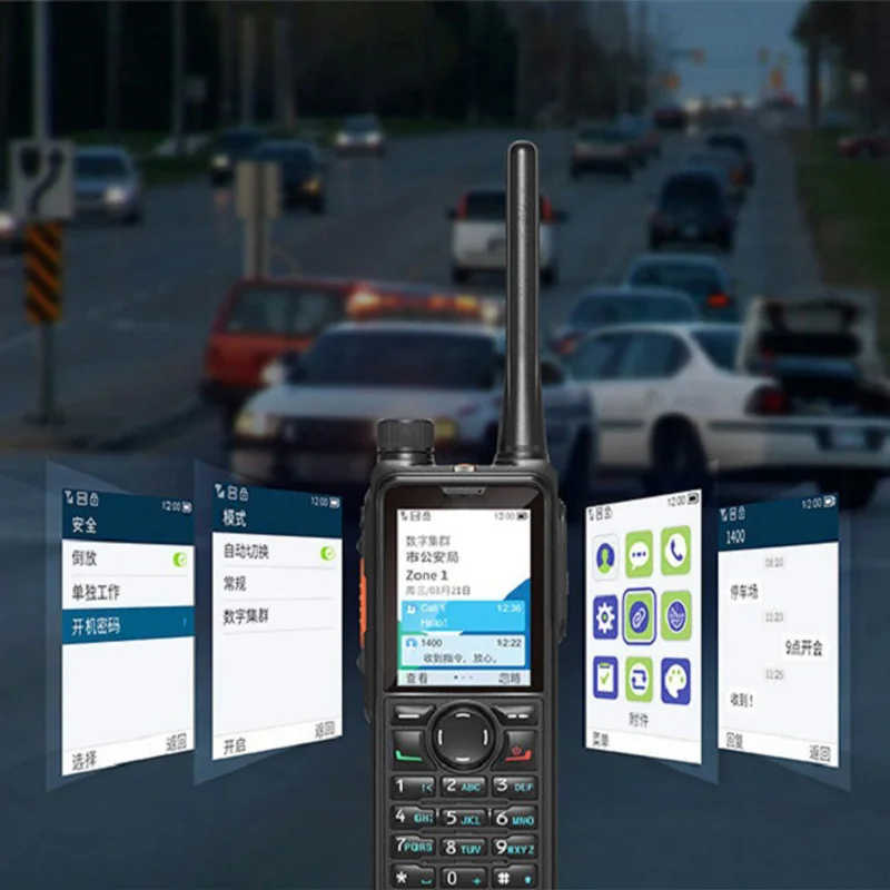 HP780 Portable UHF VHF DMR Radio Two-Way Radio GPS+ Enabled Long Range Communication Car Digital Walkie Talkie view 6