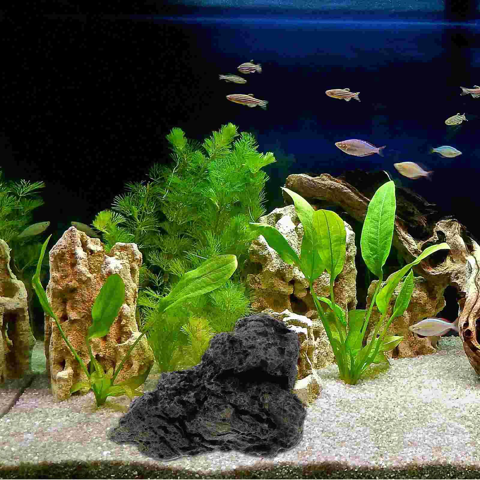 

Tanktops Aquarium Stone Ornaments Resin Landscaping Betta Fish View Realistic Decor