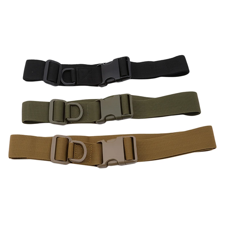 Adjustable Tactical Belt Outdoor Equipmentpu Wear Bag Riding Duty Belt Fastening Tape Hiking Climbing Hunting Waistband Belt