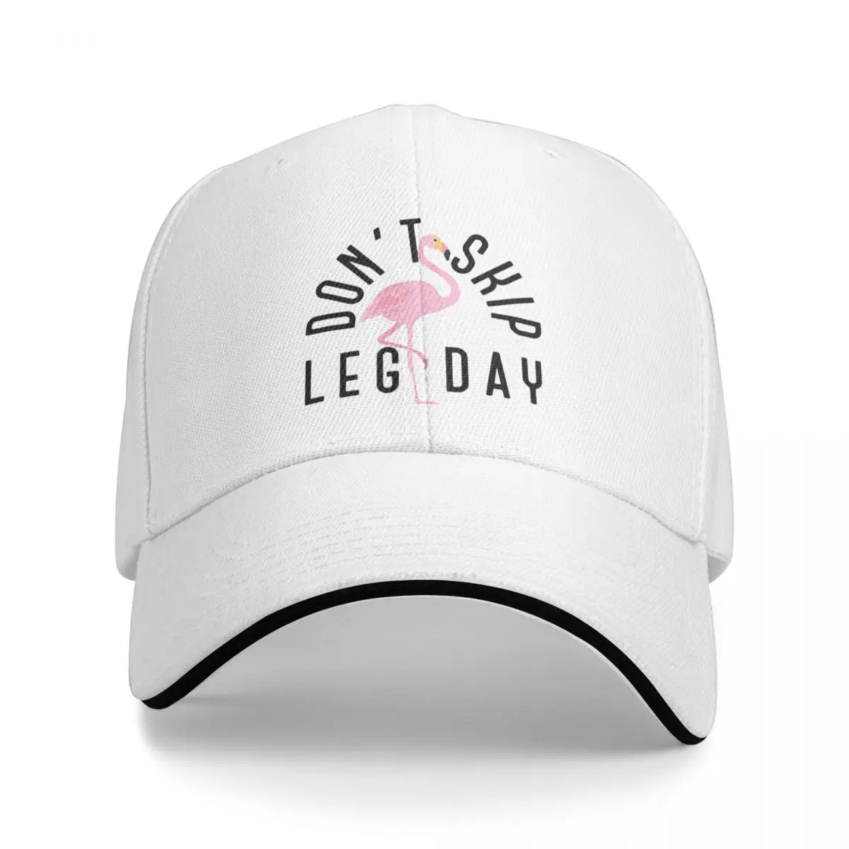 Don't Skip Leg Day Flamingo Baseball Caps Vintage Sandwich Hat Unisex Adjustable Hats Cap Workouts