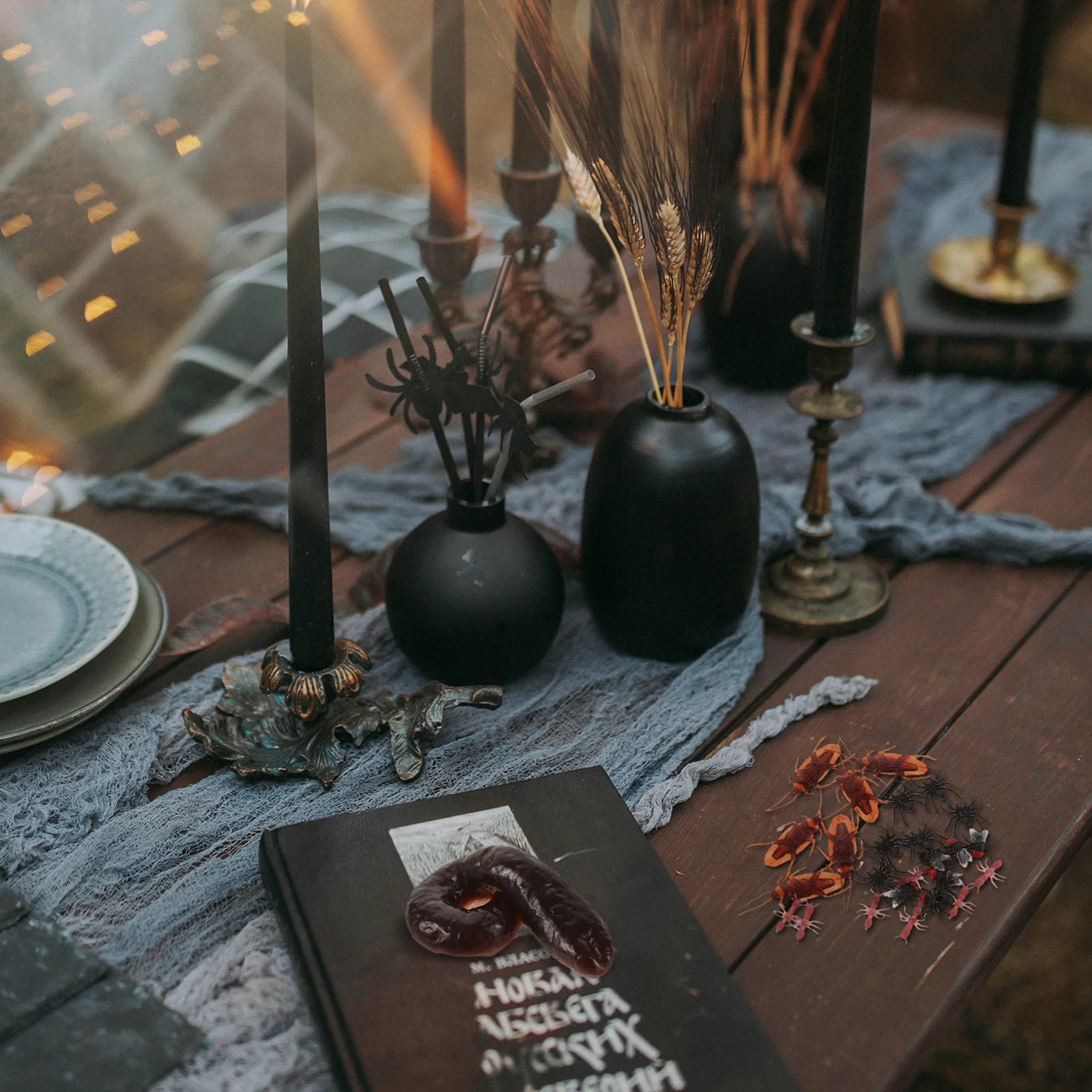 1 conjunto de halloween falso cocô brincadeira adereços simulação realista inseto engraçado festa truque decoração cocô falso engraçado truque cocô